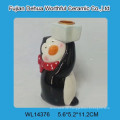 Keramik Kerzenständer mit Pinguin Design